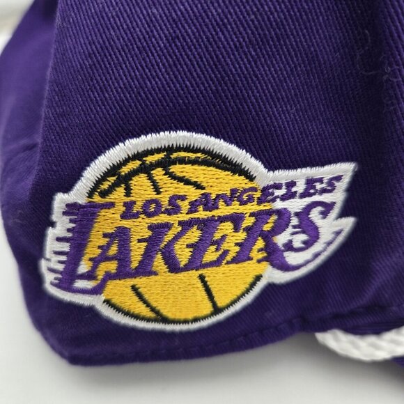 Los Angeles LAKERS NBA Basketball Overhand Script Snapback Baseball Cap Hat '47 - Picture 4 of 9